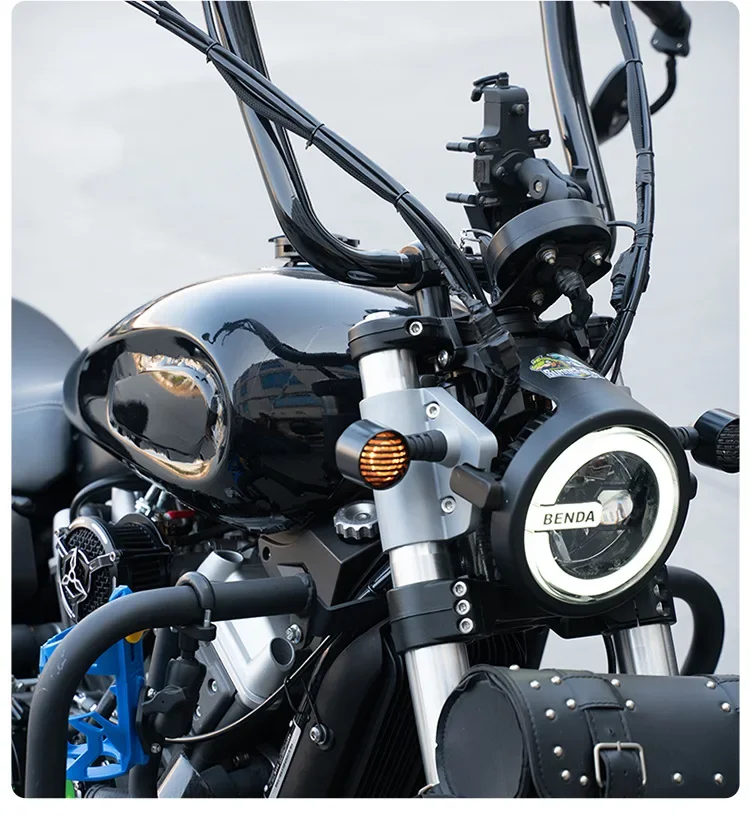 Paralume sterzo per recinzione retrò da 2 pezzi modificato per Benda Grey Stone 300 Chinchilla 450/300 Napoleone 450 BD500