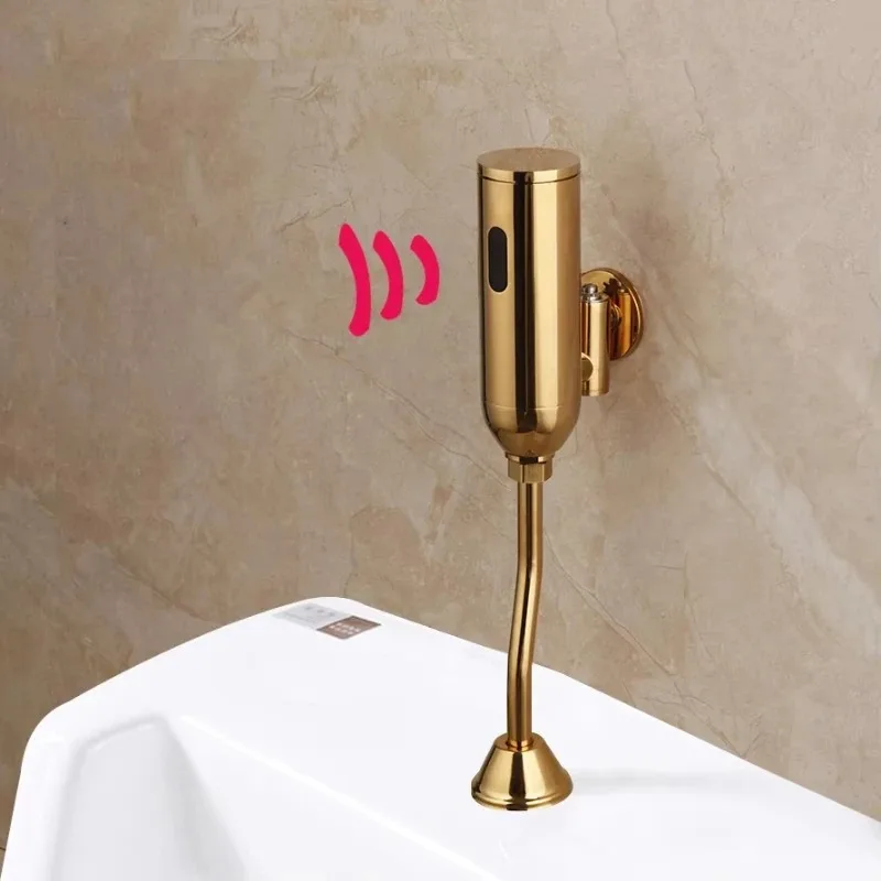 

Bathroom induction urinal gold toilet automatic flush valve induction urinal