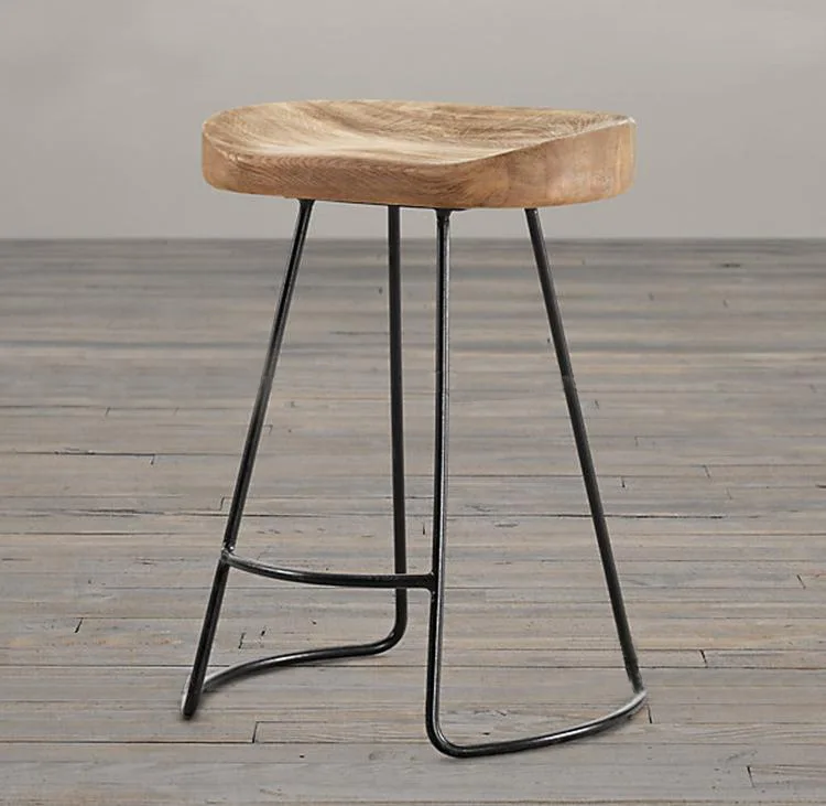 

Retro, solid wood, wrought iron, bar table, bar, dining table and chairs, coffee shop, milk tea shop