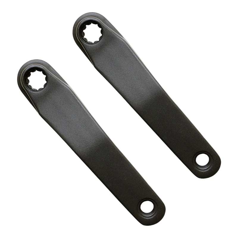 1pair Aluminum Alloys Cranks Durability Bike Crankset Bottom Brackets Cranks for Bike Middle Drove Motor Installation