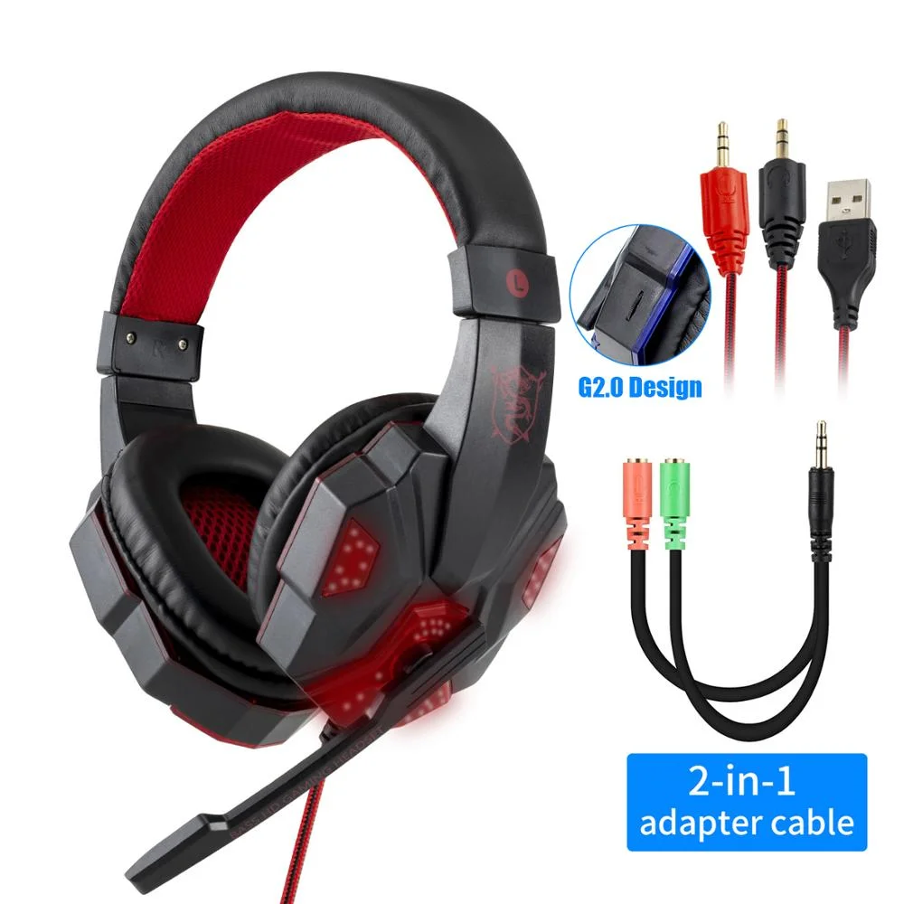 QearFun Wired Gaming Headset Black 3