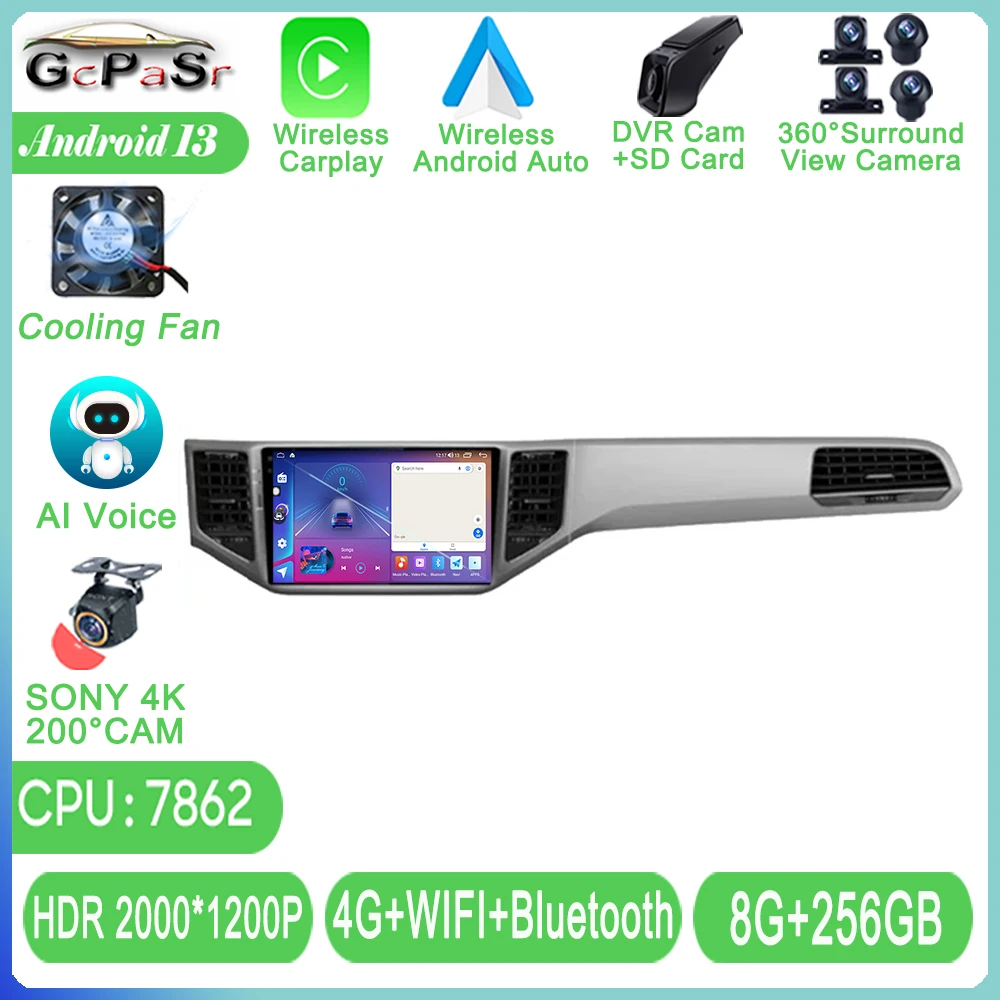 

Car Stereo For Volkswagen VW Sportsvan 2016~2019 Android Radio Multimedia Player GPS Navigation 5G WIFI BT QLED DSP NO 2 DIN DVD