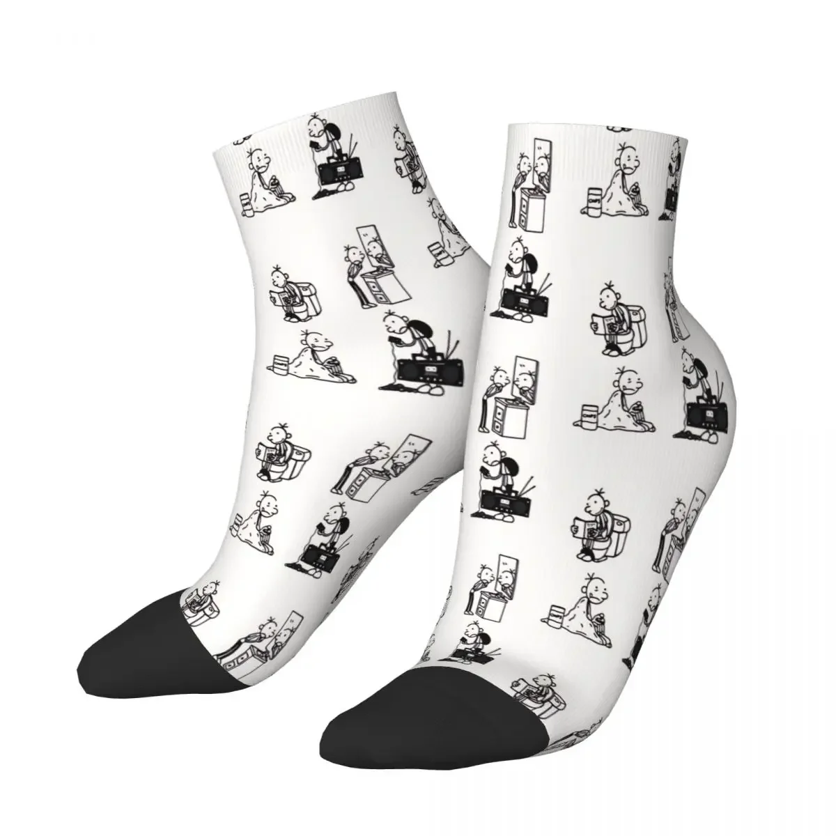 States Of Greg Heffley Diary of a Wimpy Kid Cartoon Ankle Socks Male Mens Women Spring Stockings Printed