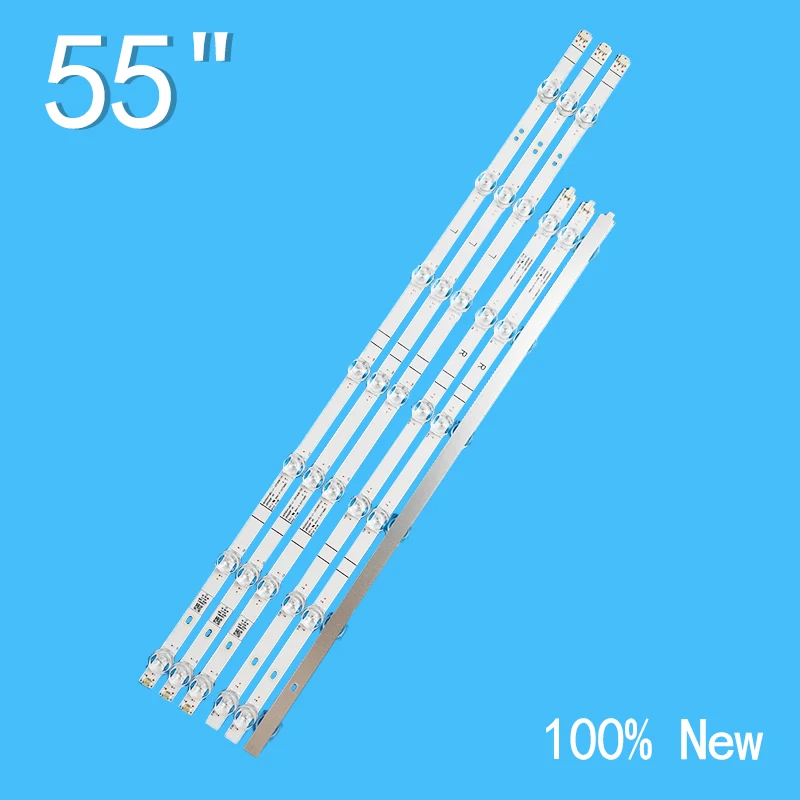 New 3pcs/Kit LED 55A7300FTUK 55H78G 55R6E3 HD550X1U82-L1-2019061101 LB5500P V0