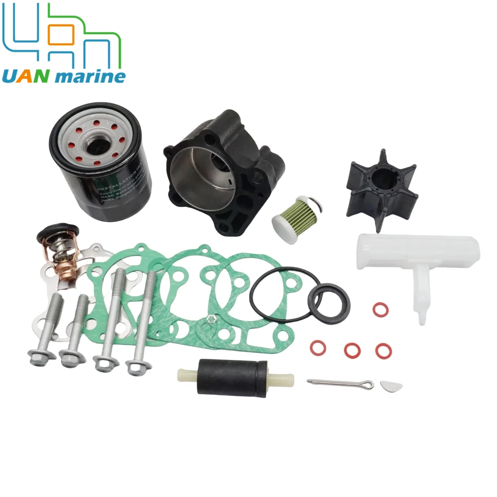 80HP F80B 4-Stroke Outboard Maintenance Kit for Yamaha Marine with Thermostat Oil Fuel Filter