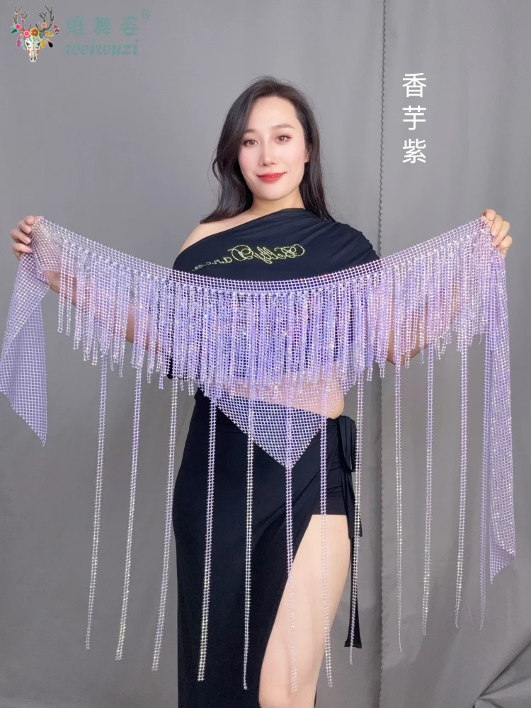 ベリーダンス フリンジ ベルト シニア AB ストーン トライアングル タッセル ヒップ スカーフ 大人と子供 オリエンタル ダンス コンペティション アクセサリー