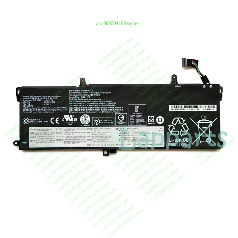 

Оригинальный аккумулятор L18L3P71 L18M3P71 02DL011 02DL012 для Lenovo ThinkPad T590 P53S% 100 тест