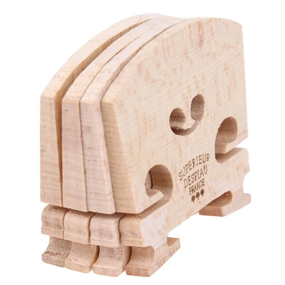 4er-Set Violinbrücken aus Ahornholz für 4/4-3/4 Größe Instrumentenzubehör Violinsaiten Brückenteil Werkzeuge 50 x 40 x 5 mm – Detail 15