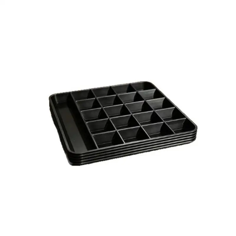 Slots Multi Compartment Plastic Sorting Tray for Hardware Paint Brushes Electronic Parts Artists Hobbyists Workspace Organizati
