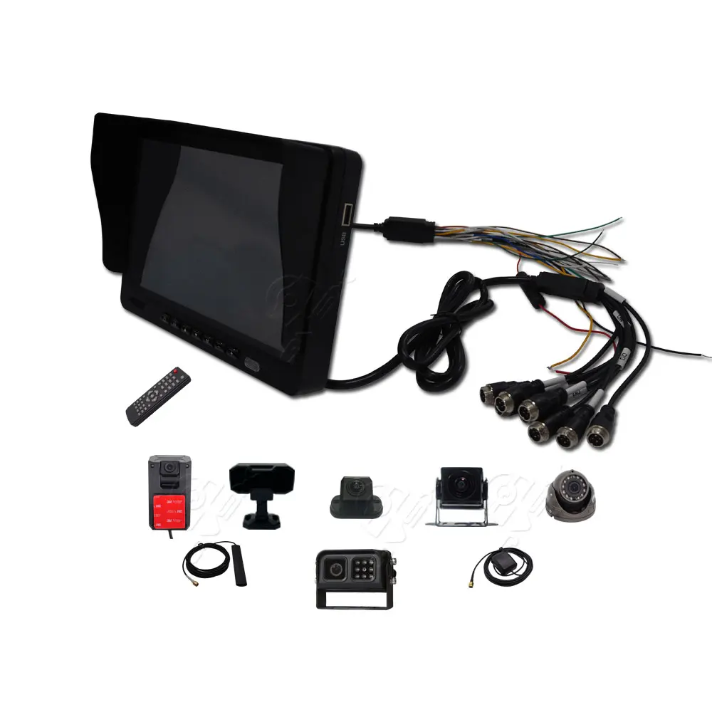 2025-4G 8CH AI 360 Degree Car Reversing Aid Car Driving Safety Device Parking Cameras Car Bird View System 2D Panoramic Camera