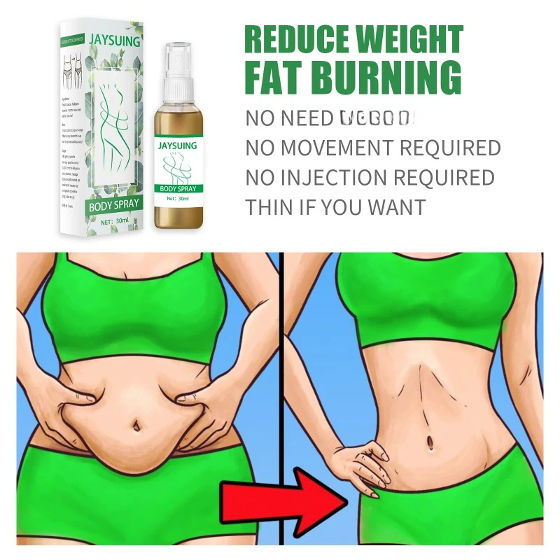 Fat Burner Spray Let Body Sexy Oil Big Belly Thigh Weight Loss Slimming Spray Break Down Fat Burner  Firming Cellulite Reducing