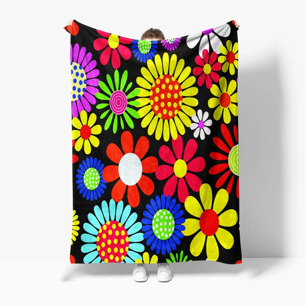 

Colorful Floral Pattern Print Cute Kids Children Sofa Bed Throw Blanket Decorative Cushion Cover Gift