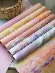 10pcs 38x53cm Dreams Painted Design Poster Paper Bouquet Floral Paper Gift Wrap Floral Wrapping Paper