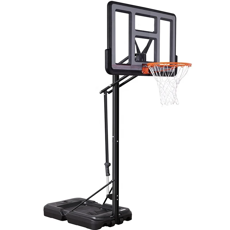 

4.8-10ft Height Adjustable Basketball Hoop 44 Inch Basketball Backboard 18Inch Basketball Rimpromote sales