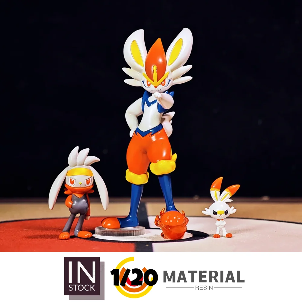 [En stock] Figura de resina 1/20 [FOG] - Scorbunny & Raboot & Cinderace