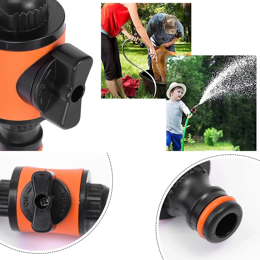 1 шт./2 шт., садовый шланг, кран, запорный клапан, фитинг, соединитель, соединитель для трубы, стопорное соединение для воды, ремонт, соединительная система орошения