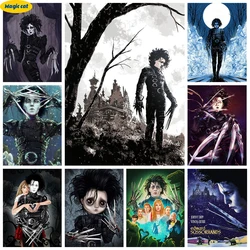 E-Edward Scissorhands 5D Diamond Painting Love Movie Poster Diy Diamond Embroidery Cross Stitch Living Room Bedroom Wall Decor
