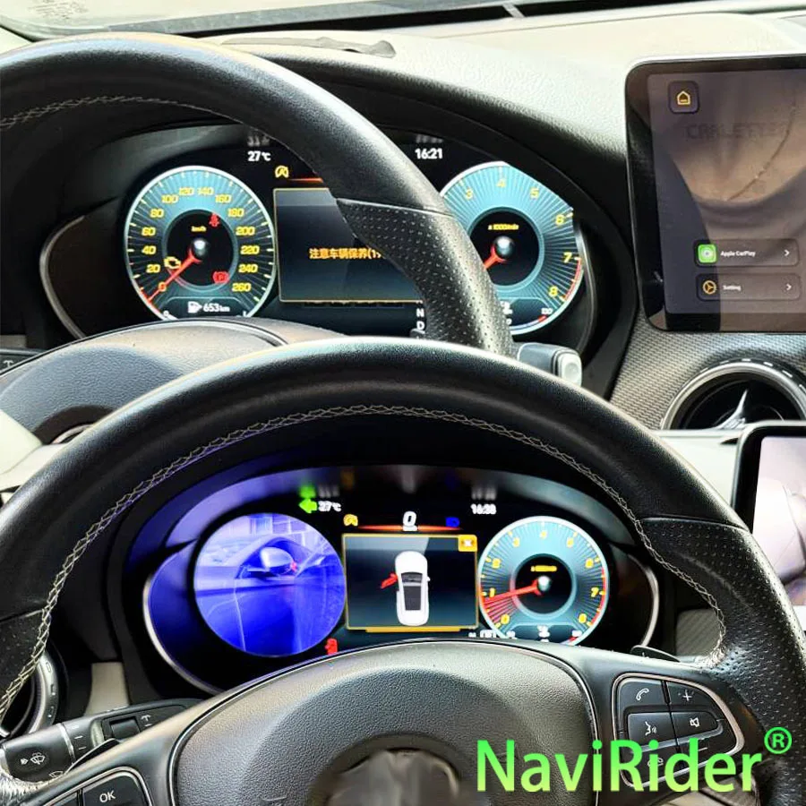 LCD Dashboard Instrument Panel For Benz GLA CLA 2015-2019 Cluster Virtual Cockpit GPS Navigation Clock Speedometer Tachometer