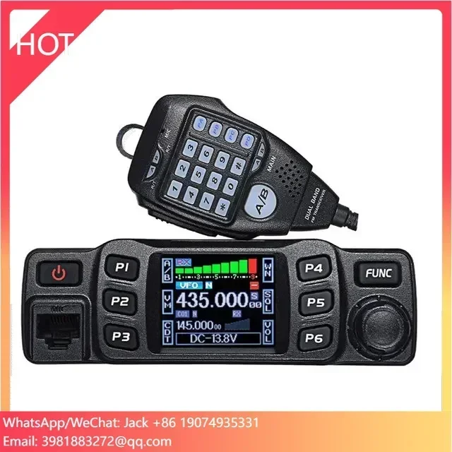 AnyTone Mobile Walkie Talkie AT-778UV 25W Dual Band Amateur Car Radio AT778UV Mobile Radio Car Mounted Vehicle Radio