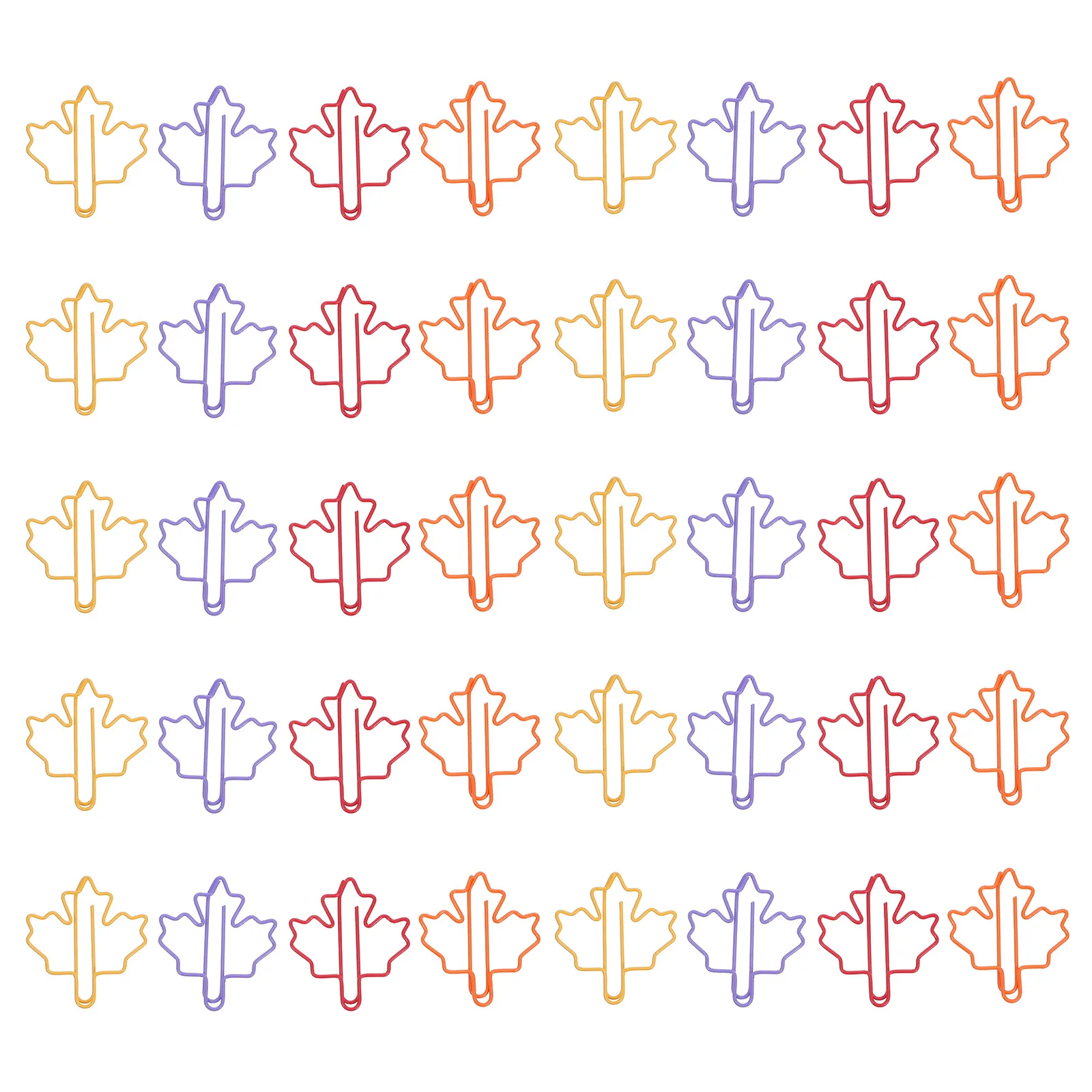 100 шт. красочные скрепки для бумаг с кленовым листом, милые маленькие металлические зажимы для переплета, офисные, школьные, домашние забавные закладки, принадлежности для рукоделия