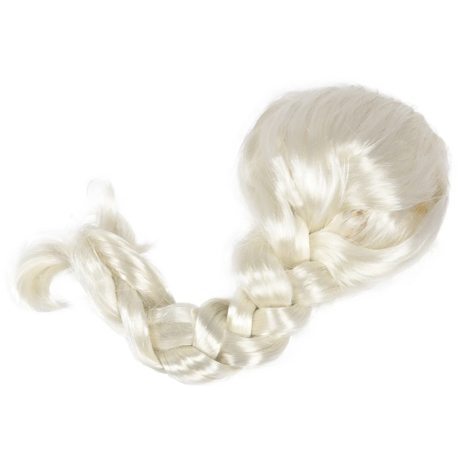 Linda peruca adulta trança dourada clara vestir-se