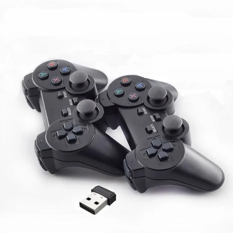 One-to-Two 2.4G Wireless Dual-Player Game Controller Compatible with PC, Android TV, and PlayStation 3 Gaming Consoles