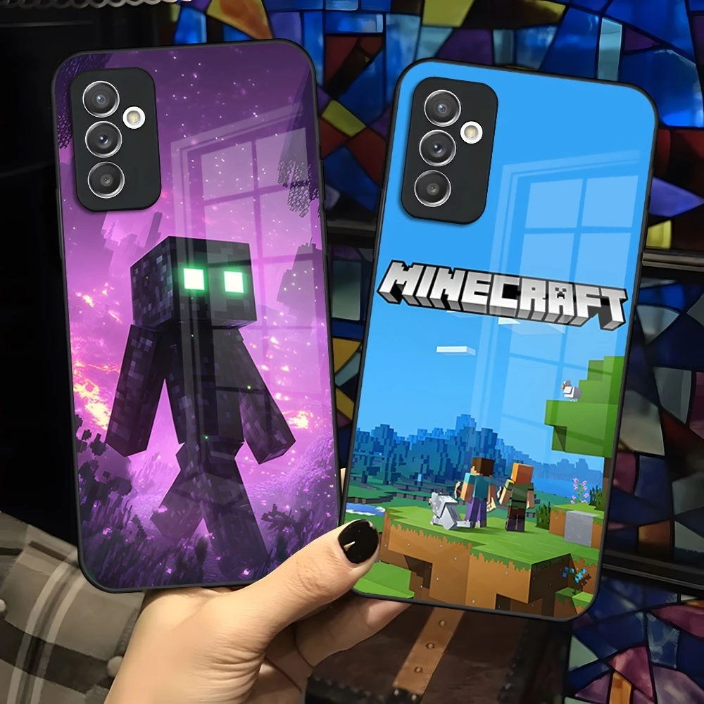 Game Character Creeper TNT Phone Case for Samsung Galaxy S26 S25 Edge S24 S23 S22 A17 A16 A26 A57 A37 A27 A56 Ultra Plus Fe Glas