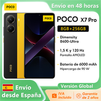 Global version POCO X7 Pro mobile phone 8 GB / 256 GB dimension 8400-Ultra 6,67 120Hz screen 90W charging NFC with EU Charger