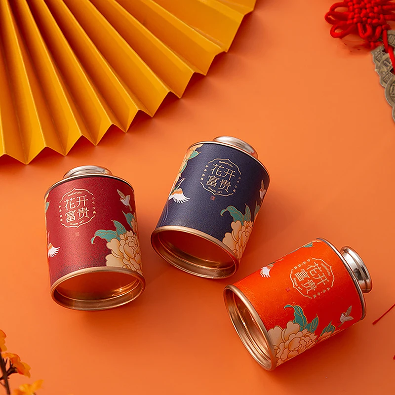 2024 Mini leere Teedose kann Haushalt grüner schwarzer Tee versiegeltes Glas tragbares Zuhause kleine Tee verpackungs box Vorrats glas