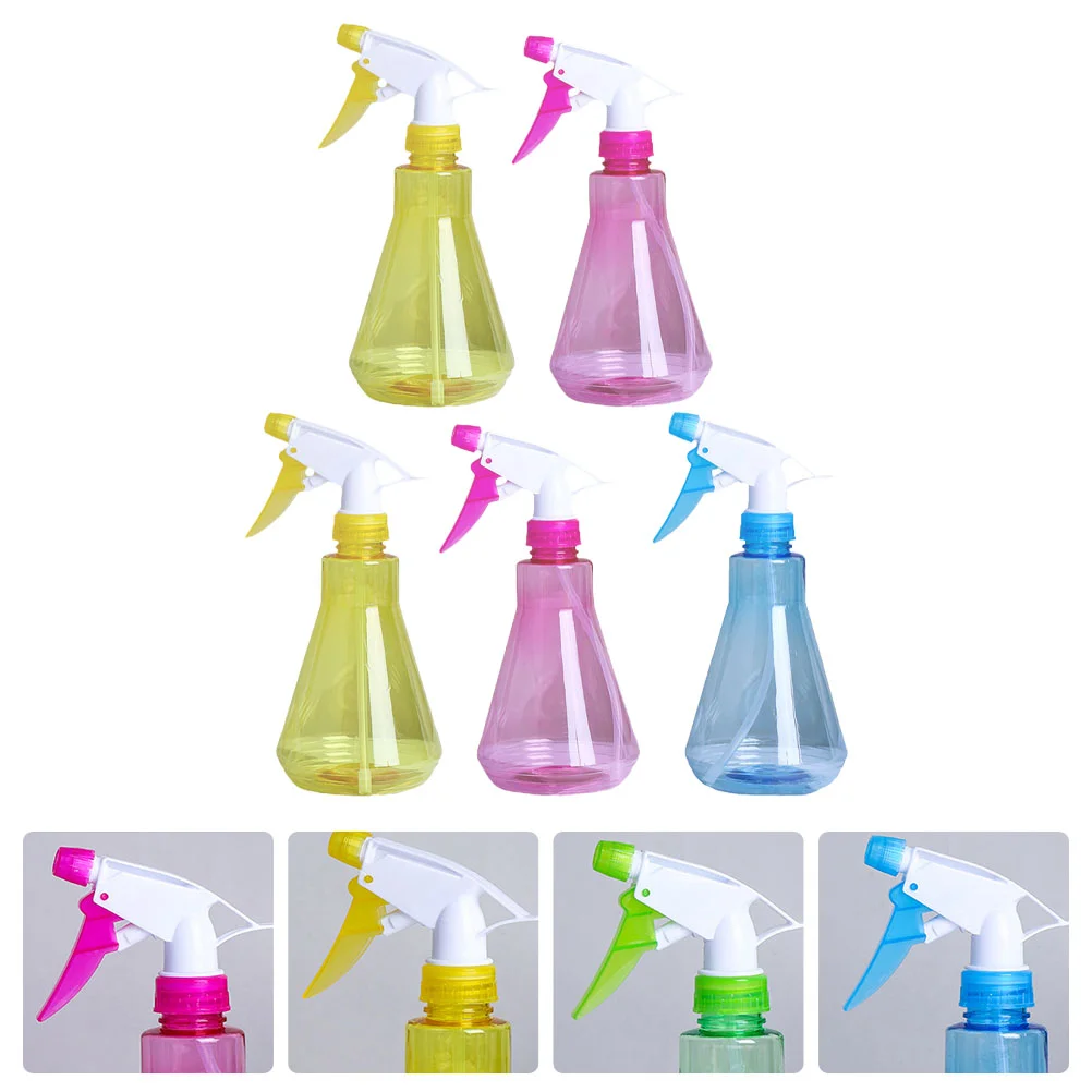 

5pcs Plastic Watering Sprayer Multipurpose Garden Cleaning Spray Bottle Refillable High Grade Lightweight Distance Easy Use