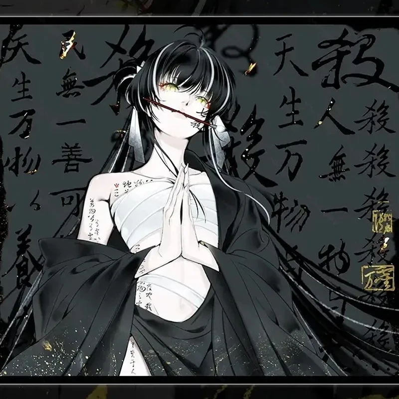 

Симпатичный стеклянный игровой коврик для мыши с изображением китайской поэмы для девочек - креативная твердая закаленная фотоэлектрическая поверхность XXL для FPS eSports Gaming