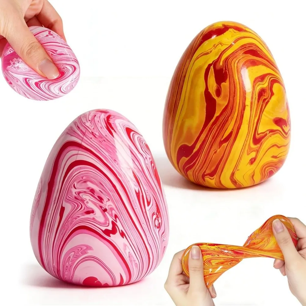 Egg Shape Squeeze Toy Release Emotion Stretchable ​​ Sensory Squeeze Toy ​​Non-Toxic & Safe​​ Soft & Durable