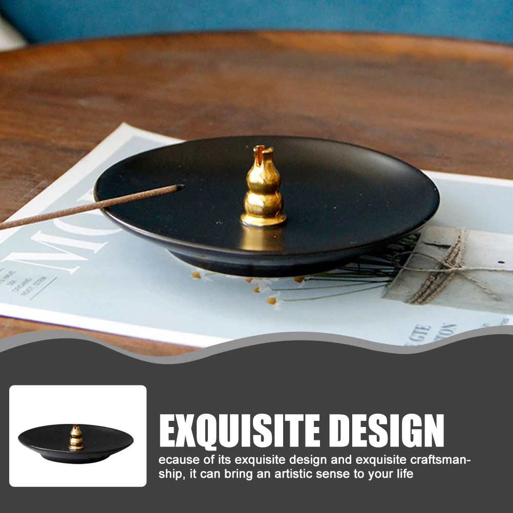 

Compact Incense Holder Ceramic Aroma Tray Round Shape Home Decor Perfect for Bedrooms Bars Cafes Restaurants Parties Gift