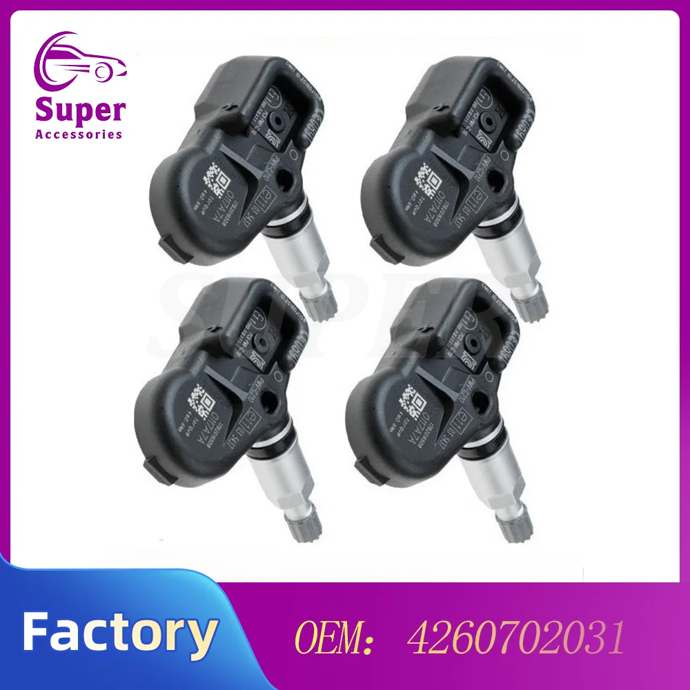 

1/4PCS Tire Pressure Monitoring Sensor TPMS PMV-C210 For Toyota Auris Corolla Rav4 GR 86 Peugeot 108 Compatible With 4260702031