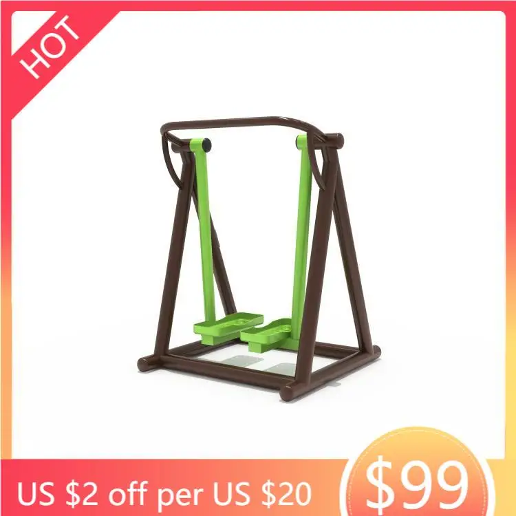 Stainless Steel Physical Outdoor Double Air Walking Machine Wriggled Treadmill for Adults