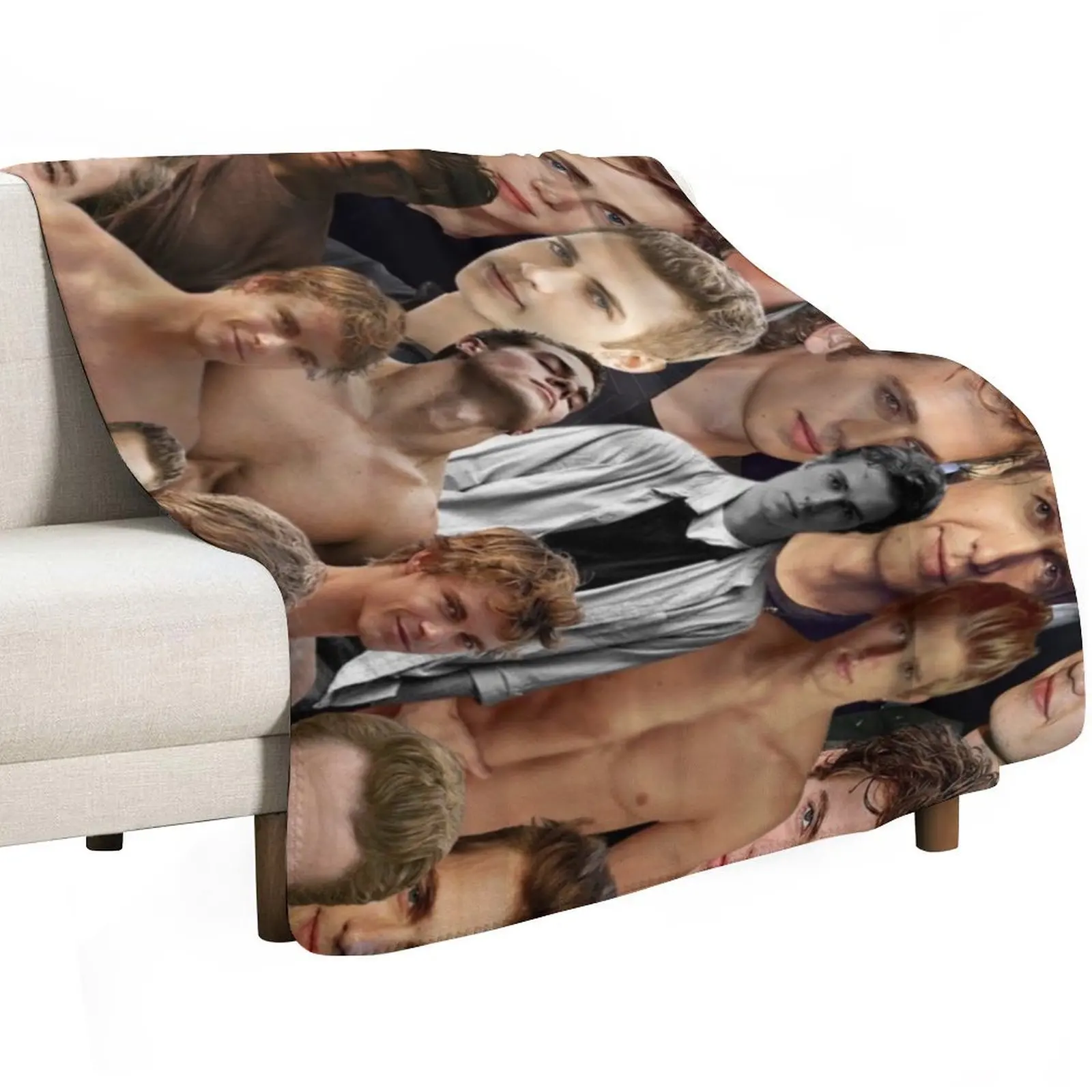 Hayden Christensen Photo Collage Throw Blanket For Decorative Sofa Travel Vintage Baby Multi-Purpose Summer Beddings Blankets