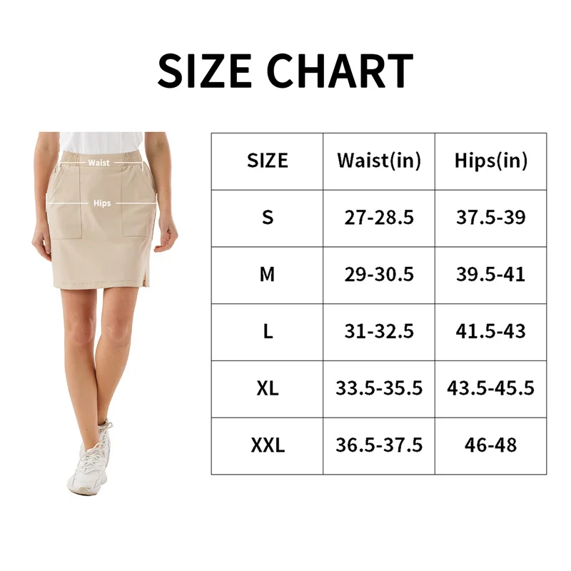 New Khaki Women Sports Tennis Skirts Golf Dress Fitness Shorts Athletic Running Short Quick Dry Skirt with Pocket A-Line Skirt