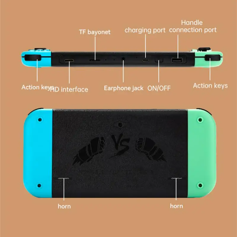 Suitable For X80PRO Large Screen Children And Adults Double Classic TV FC Nostalgic Retro Arcade Handheld Game Console