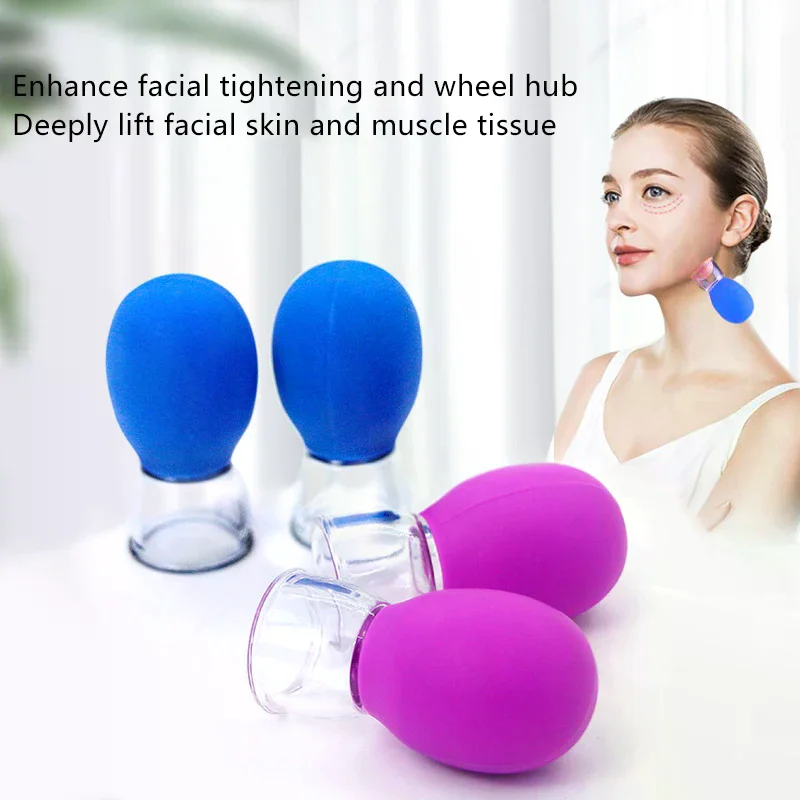 

Silicone Face Massager Vacuum Eye Skin Face Lifting Facial Cups Anti Cellulite Jar Anti-Wrinkle Cupping Therapy Beauty Tool