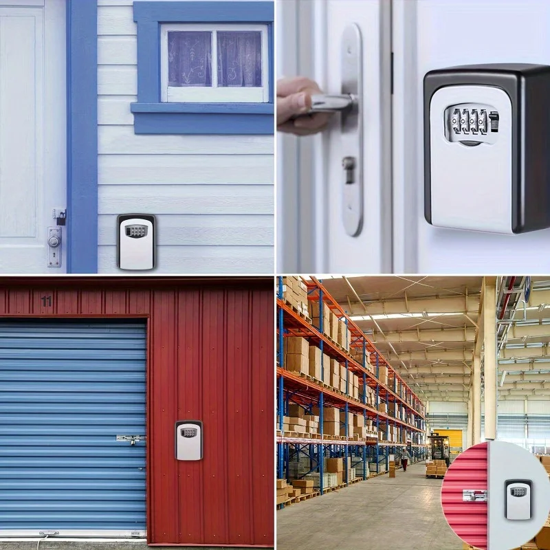 قطعة واحدة من مفاتيح Bnation فائقة الأمان قابلة للطي - صندوق تخزين المفاتيح المعدنية والبلاستيكية مع قرص مجمع، آمن للمفتاح مع قفل بكلمة مرور #5