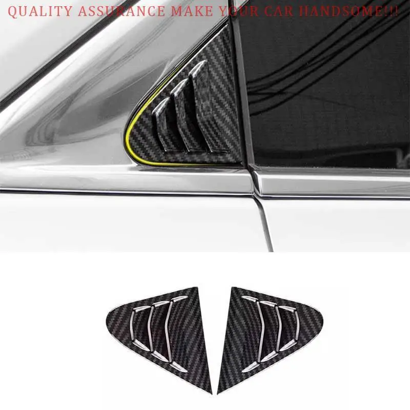 

For Cadillac XT4 2019-2024 Carbon Fiber Quarter Window Louver Shutter Side Vent car acesssories