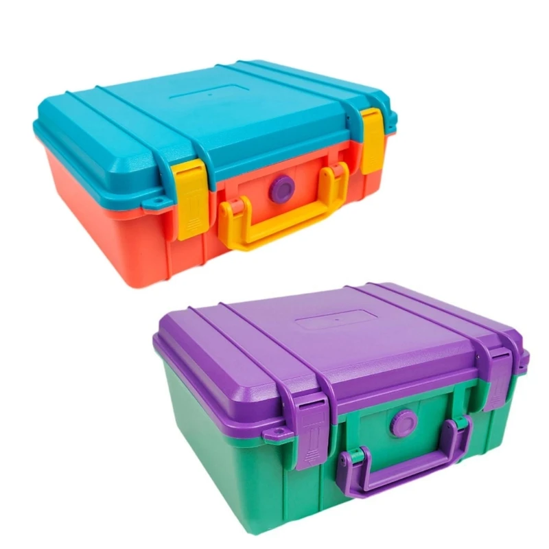 Caja herramientas multifuncional con pared reforzada y compartimentos internos