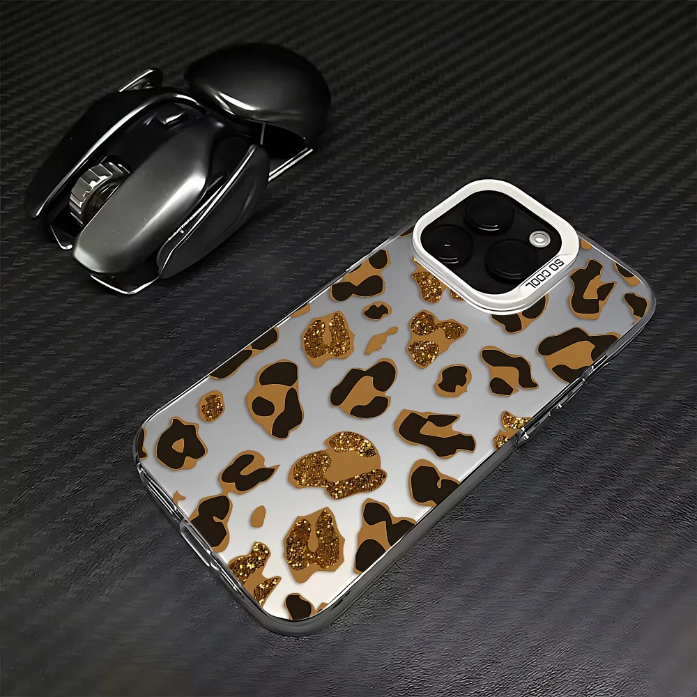 Shiny colorful leopard print Phone Case for Xiaomi Redmi Note 8 9 9S 10 11 12 13 14 15 Pro Plus 4G 5G Anti Fall Matte Back Cover - view 5