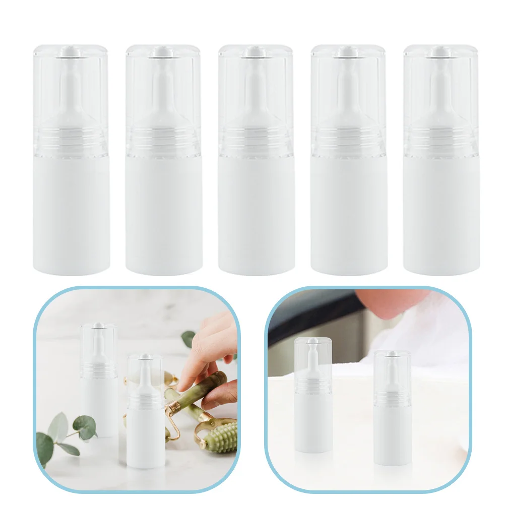 5Pcs Plastic Dropper Bottles Reusable Essence Liquid Containers with Tight Seal for Skincare Oil Perfume Aromatherapy Portable