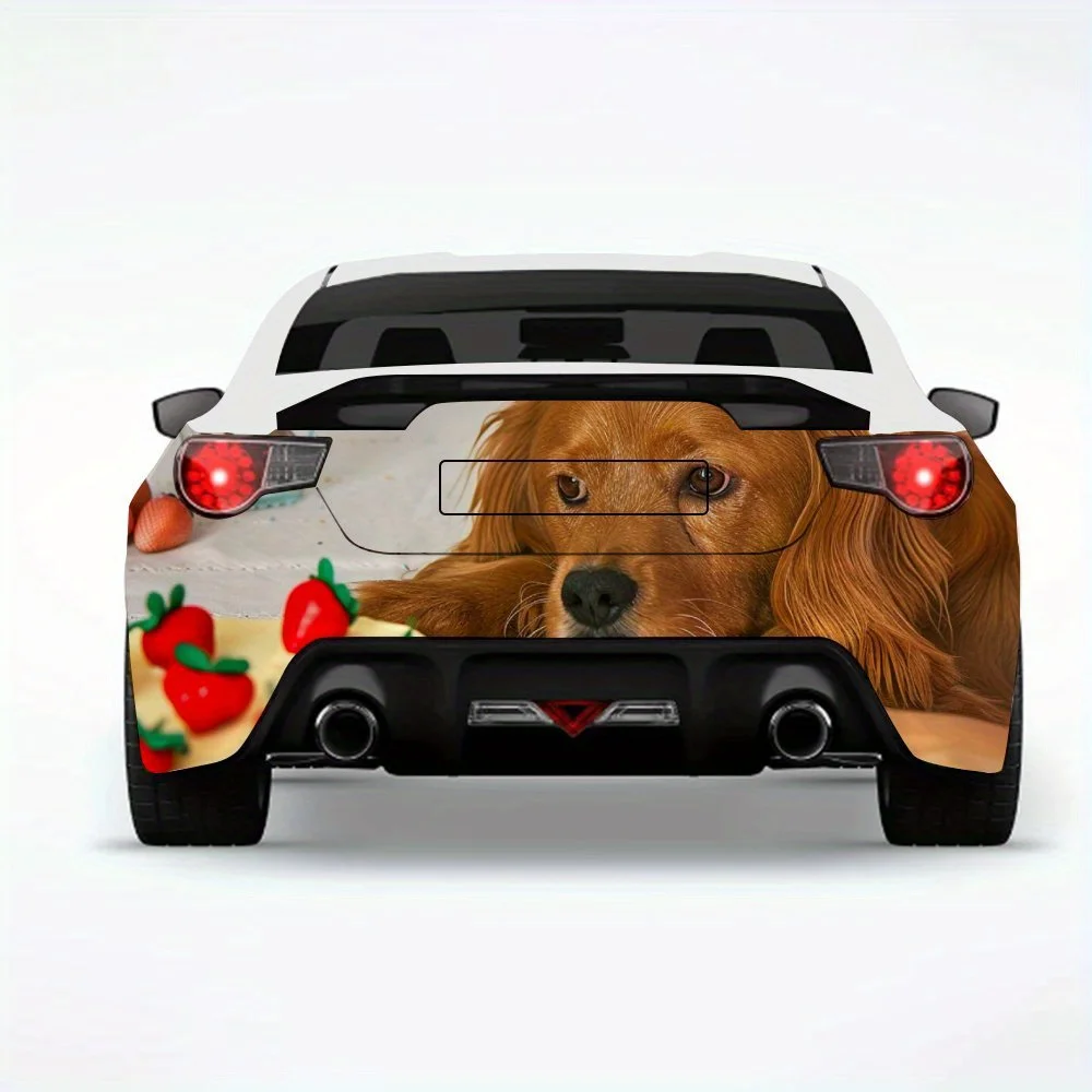 

Dog's Birthday Fun Car StickerVinyl Decal for Car Rear, Waterproof Self-Adhesive Vinyl Stickers for Vehicle Tail & Bumper, Decor