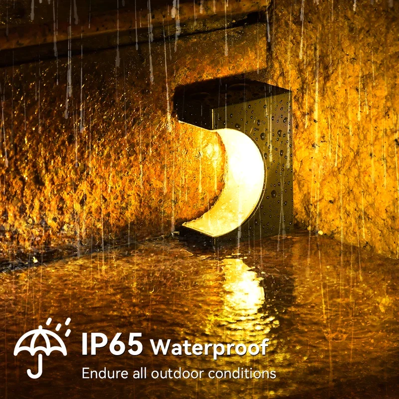 2Pcs/4Pcs Outdoor LED Solar Stair Light IP65 Waterproof Deck Lights For Stair Step Porch Patio Garden Terrace Balcony Decor