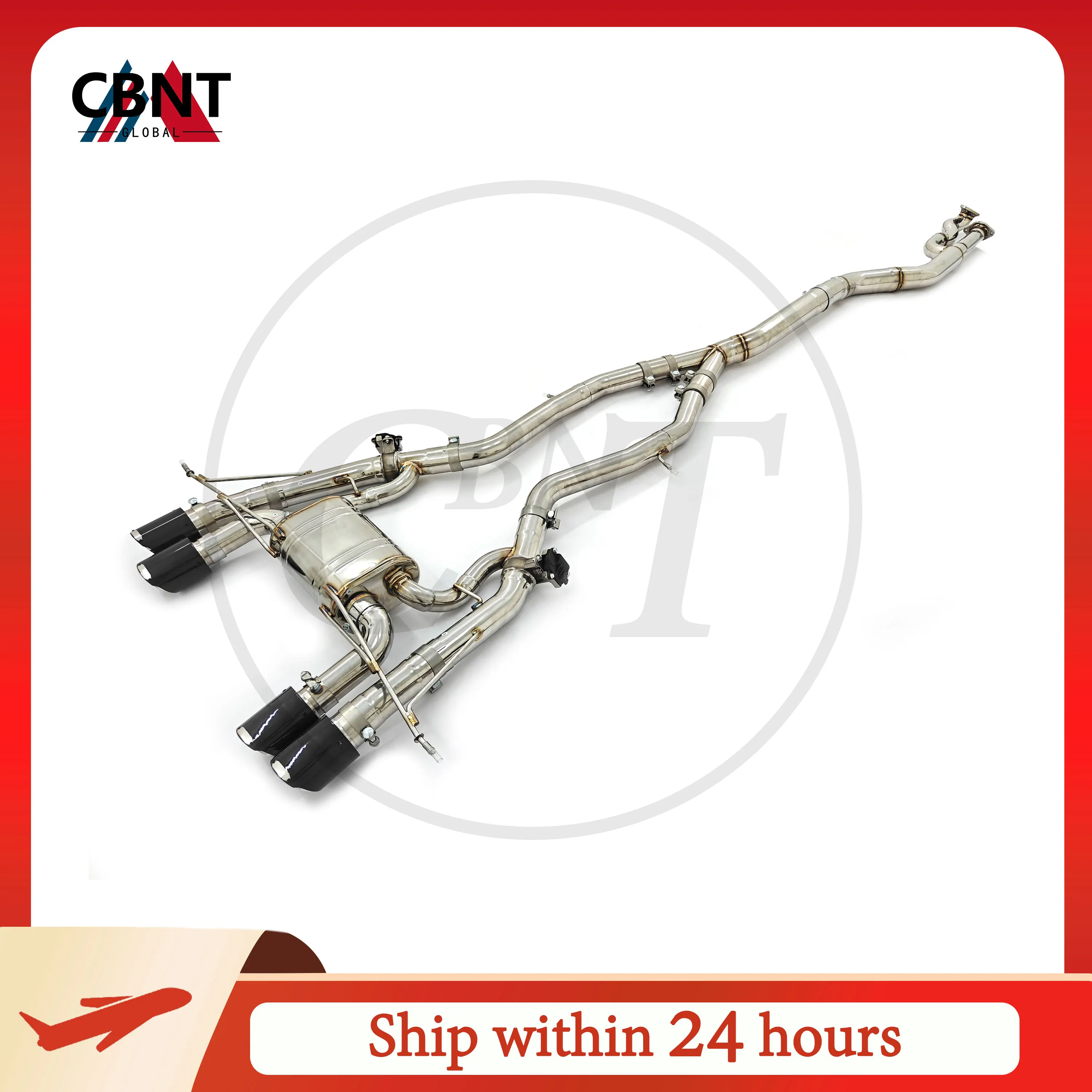 

CBNT Exhaust Valved Catback Single Midpipe for BMW G80 M3 G82 M4 S58 3.0T SS304 Performance Valvetronic Exhaust Pipe Muffler