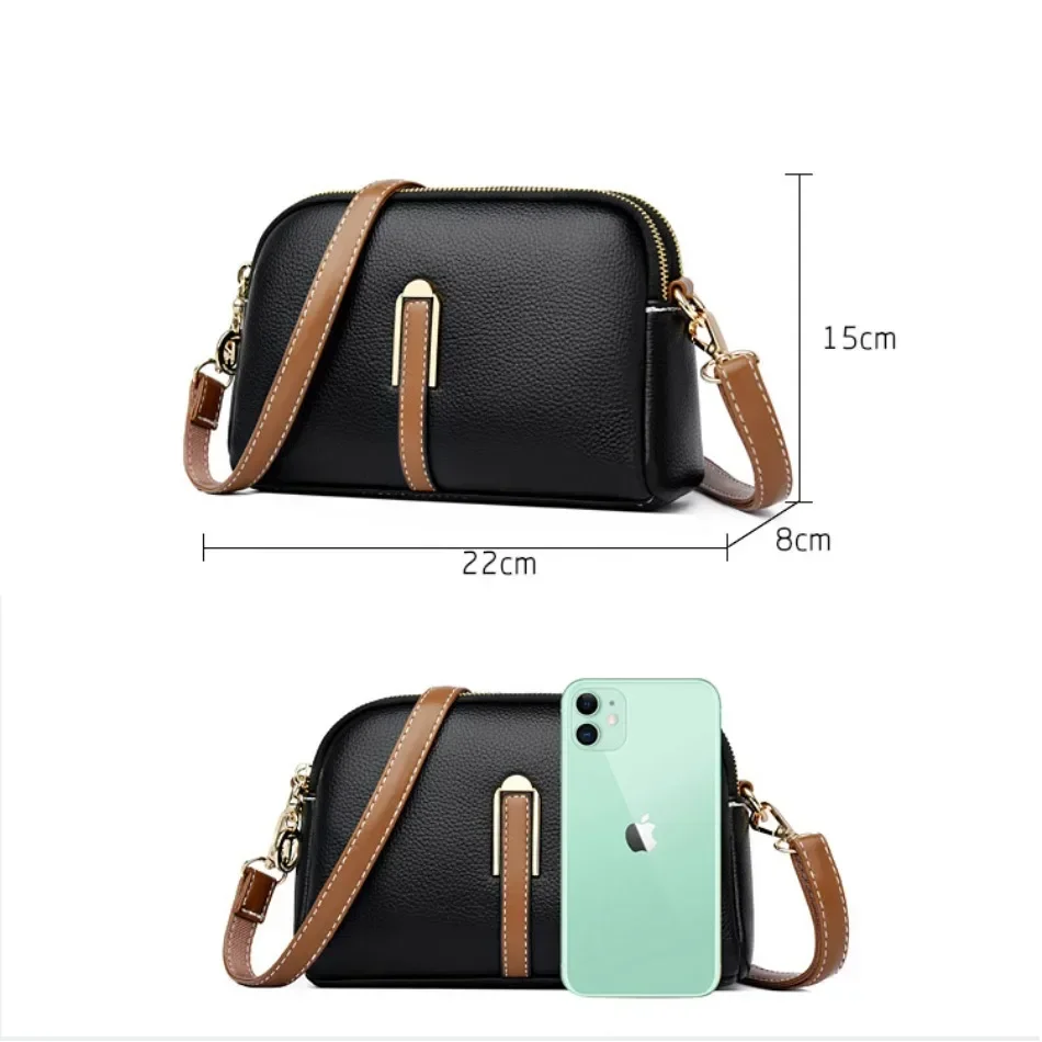 Fashion Genuine Luxury 3 LayersWomen Bags Designer HIgh Quality Soft Leather  Crossbody Bags for Women 2024 Shoulder Bag