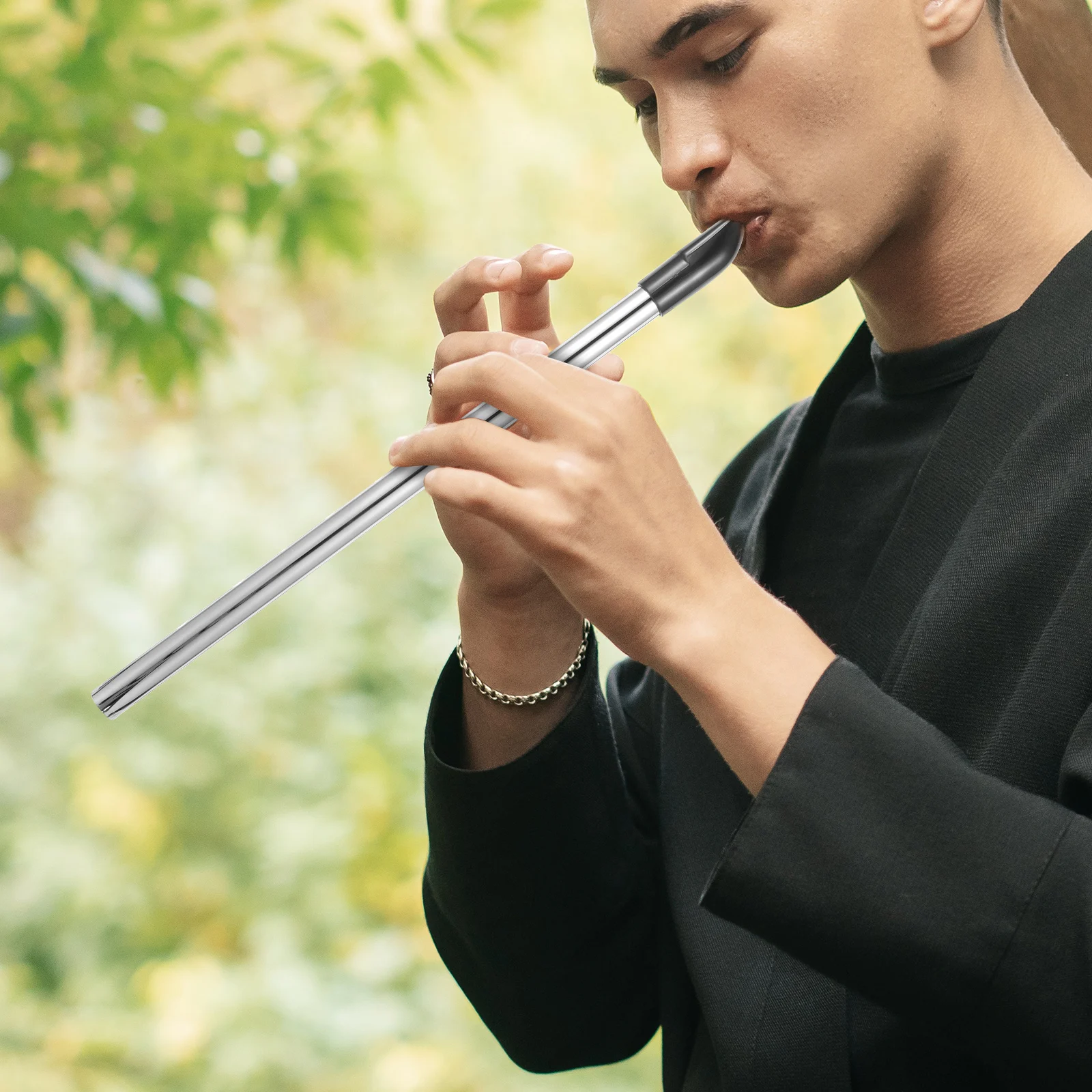 

C Key Musical Instruments Metal Portable Beginner Whistle High Pitch Flute For Adults Recorder Ireland Style