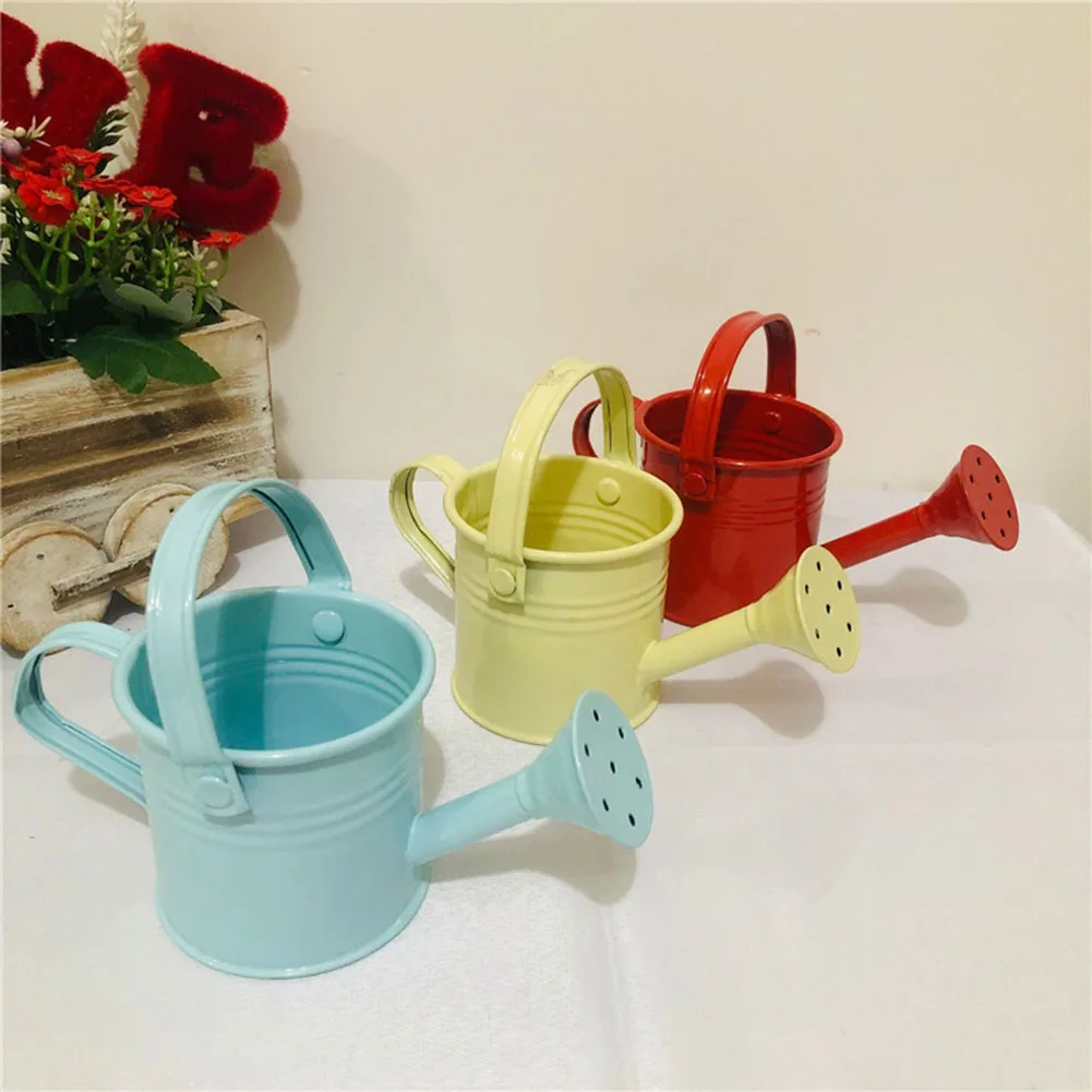 New Metal Watering Can Garden Flower Kettle Mini Small Water Spraying Pot Sprinkle With Large Capacity For Kids Adult